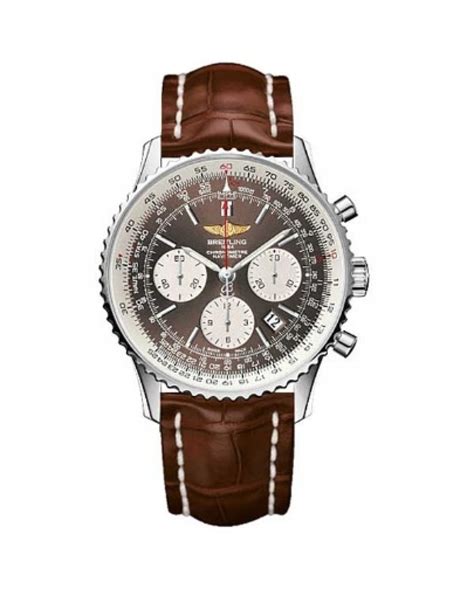 breitling navitimer 01 brown leather strap